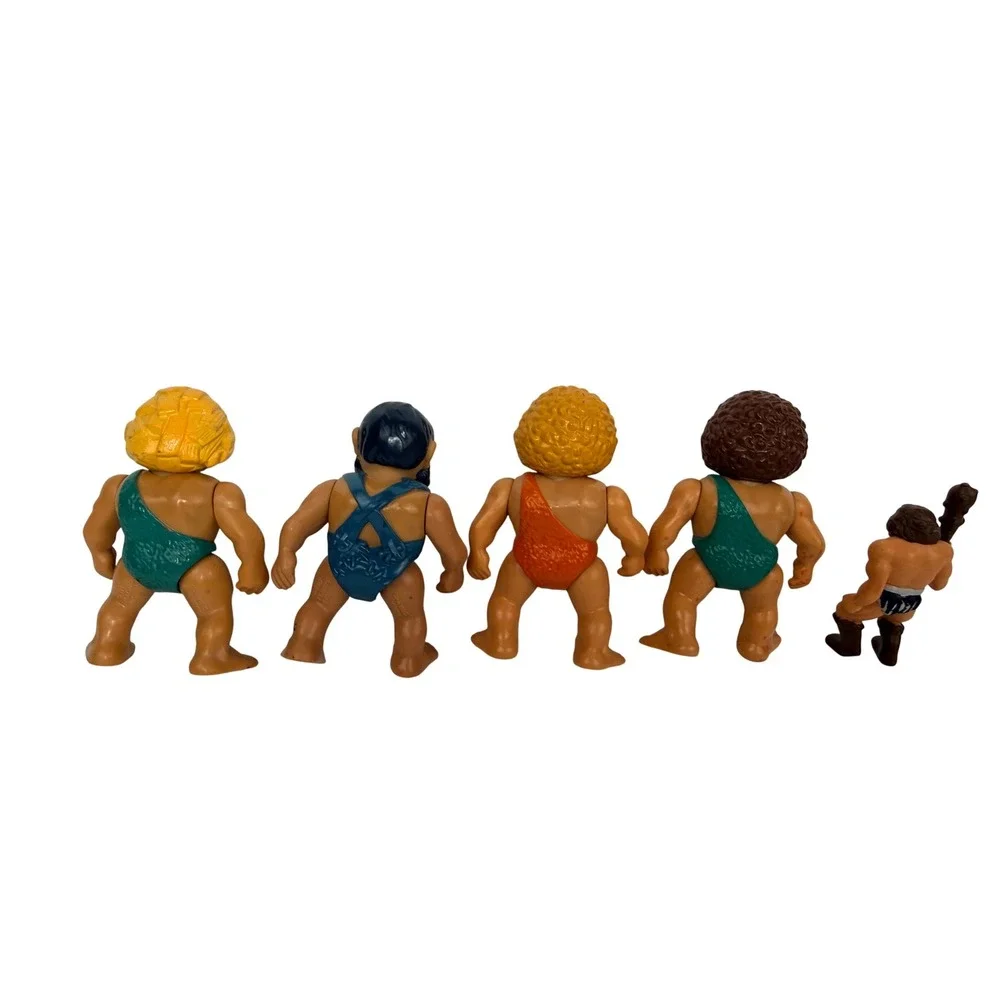 Vintage 1987 Playskool Caveman Action Figure Definitely Dinosaurs Toy Lot 5 - BH
